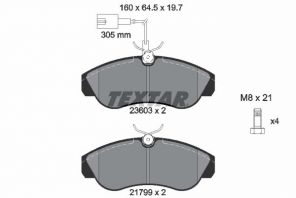 Textar 2360301 - Brzdové platničky -
