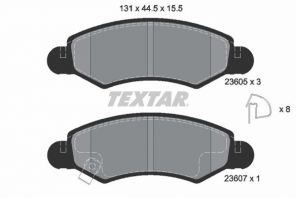 Textar 2360501 - Brzdové platničky -