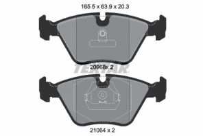 Textar 2096801 - Brzdové platničky -