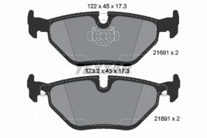 Textar 2169181 - Brzdové platničky -