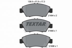 Textar 2169401 - Brzdové platničky -