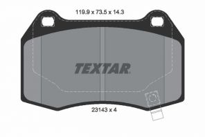 Textar 2314301 - Brzdové platničky -
