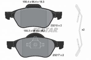 Textar 2321502 - Brzdové platničky -