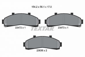 Textar 2347201 - Brzdové platničky -
