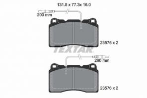 Textar 2357501 - Brzdové platničky -