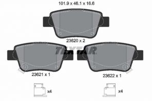 Textar 2362002 - Brzdové platničky -