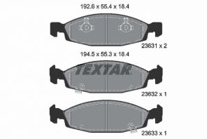 Textar 2363101 - Brzdové platničky -