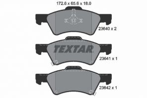 Textar 2364001 - Brzdové platničky -