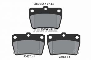 Textar 2365601 - Brzdové platničky -