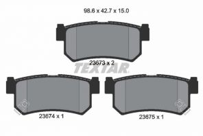 Textar 2367301 - Brzdové platničky -