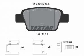 Textar 2371401 - Brzdové platničky -