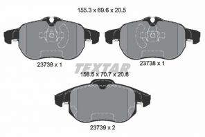 Textar 2373807 - Brzdové platničky -