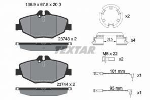 Textar 2374303 - Brzdové platničky -