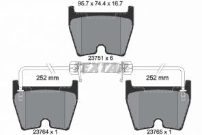 Textar 2375101 - Brzdové platničky -