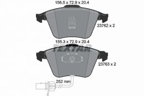 Textar 2376201 - Brzdové platničky -