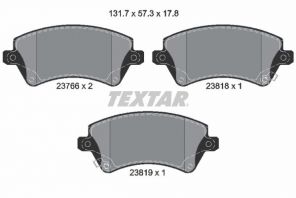 Textar 2376601 - Brzdové platničky -