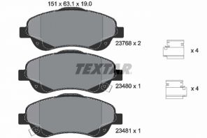 Textar 2376802 - Brzdové platničky -