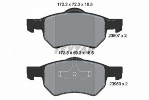 Textar 2380701 - Brzdové platničky -