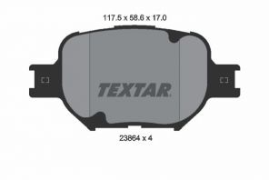 Textar 2386401 - Brzdové platničky -
