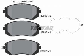 Textar 2386501 - Brzdové platničky -