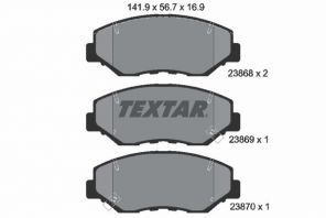 Textar 2386801 - Brzdové platničky -