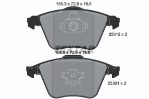 Textar 2391201 - Brzdové platničky -
