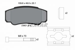 Textar 2392101 - Brzdové platničky -