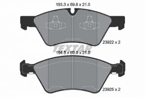 Textar 2392201 - Brzdové platničky -