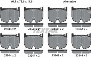 Textar 2394301 - Brzdové platničky -
