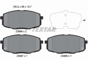 Textar 2396601 - Brzdové platničky -