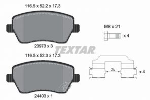 Textar 2397302 - Brzdové platničky -