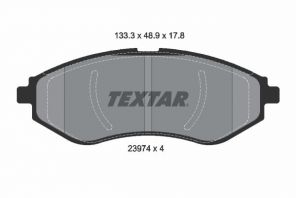 Textar 2397401 - Brzdové platničky -