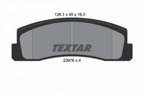 Textar 2397601 - Brzdové platničky -