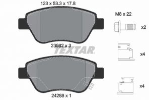 Textar 2398202 - Brzdové platničky -