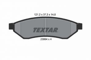 Textar 2399401 - Brzdové platničky -