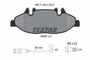 Textar 2400701 - Brzdové platničky -