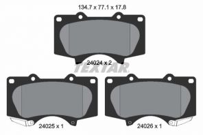 Textar 2402401 - Brzdové platničky -