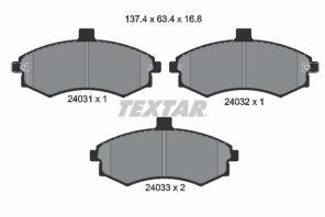 Textar 2403101 - Brzdové platničky -