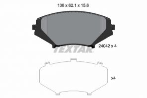 Textar 2404201 - Brzdové platničky -