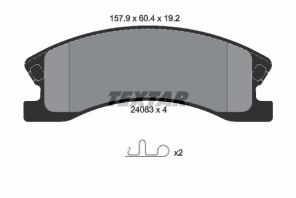Textar 2408301 - Brzdové platničky -