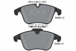 Textar 2408401 - Brzdové platničky -