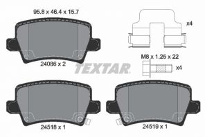 Textar 2408601 - Brzdové platničky -