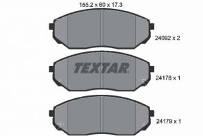 Textar 2409201 - Brzdové platničky -