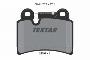 Textar 2409701 - Brzdové platničky -