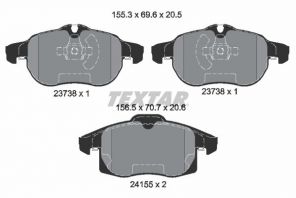 Textar 2415501 - Brzdové platničky -