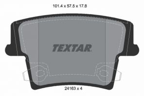 Textar 2416301 - Brzdové platničky -