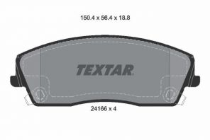 Textar 2416601 - Brzdové platničky -