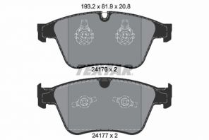 Textar 2417601 - Brzdové platničky -