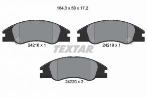 Textar 2421801 - Brzdové platničky -