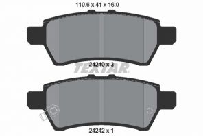 Textar 2424001 - Brzdové platničky -